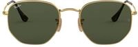 Ray-Ban Unisex-Erwachsene Hexagonal Flat Lenses Sonnenbrille, Gold (Oro), 51