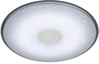 Trio Leuchten LED Deckenleuchte Shogun 628513001, Acryl wei&szlig; mit Star Light Effekt,