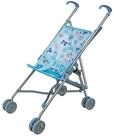 Idena - Puppenbuggy zusammenklappbar, Blauer Bezug mit niedlichem M&auml;rchenmotiv,