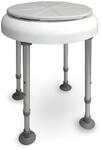 Drive Medical, drehbare Sitzfl&auml;che Duschhocker Delphi, wei&szlig;