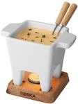 Boska Tapas Fondue Bianco - Kleines Fondueset - F&uuml;r K&auml;sefondue und Warme Saucen -