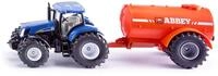 Siku 1945, New Holland Traktor mit EIN-Achs-G&uuml;llefass, 1:50, Metall/Kunststoff,