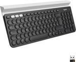 Logitech K780 Kabellose Tastatur, Bluetooth & 2.4 GHz Verbindung, Multi Device & Logitech K780 Kabellose Tastatur, Bluetooth & 2.4 GHz Verbindung, Multi Device &