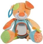 Nattou 662123 Funny Farmers Mega-Pl&uuml;schtier Hund mit Aktivit&auml;ten, 40 cm
