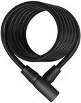ABUS Spiralkabelschloss Star 4508K/150 - Fahrradschloss aus 8 mm starkem Spiralkabel