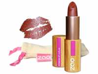 ZAO Pearly Lipstick 404 rot-braun, schimmernder Lippenstift, in nachfüllbarer