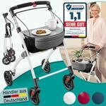 ELONEO Wohnungsrollator 54cm breit, faltbar und leicht, inkl. Tablett &...