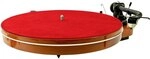 Ledermatte f&uuml;r Plattenspieler analogis Mat six - red