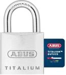ABUS Vorh&auml;ngeschloss Titalium 64TI/25 - Schlossk&ouml;rper aus Spezial-Aluminium -