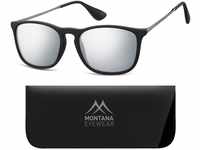 Montana Eyewear Sunoptic MS34 Sonnenbrille in schwarz aus Kunststoff, inklusive