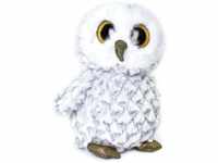 Carletto Ty 37086 White Owl GL Owlette Buddy-Eule Plüsch, Weiß, 24 cm