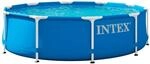 Intex 28200NP &ndash; Aufstellpool Metal Frame Rund, 4485 L, Stahl und PVC, Blau, 305x76