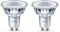 Philips LED Classic GU10 Lampe, 35 W, klar, warmwei&szlig;, 2er Pack
