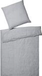 Elegante 7038 Breeze Halbleinen Bettw&auml;sche 135x200 + 1x 80x80 silber-9