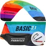 Wolkenst&uuml;rmer Paraflex Basic 2.1 (Rainbow) - Regenbogen Lenkmatte mit Dyneema-Leinen