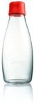 Retap ApS Wiederverwendbare Wasserflasche mit Verschluss - 0,5 Liter, Deckelfarbe:Rot