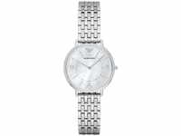 Emporio Armani Uhr für Damen , Zweizeiger Uhrwerk, 32mm Silbernes...