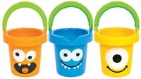 GOWI Lustige Monster Eimer Set, 3 St&uuml;ck im Netz