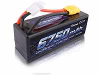 Gens Ace 4S LiPo Akku 14,8V 70C 6750mAh mit XT90 Steck Hardcase RC Batterie...