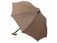 Classic Canes Gehstock mit kariertem Regenschirm von 100cm Durchmesser,