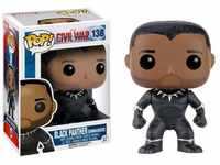 Funko 022699 Pop Marvel: Civil War Black Panther Unmasked 138 Vinyl Bobble-Head