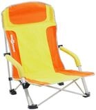 BRUNNER Bula Strandstuhl, Ergonomisch, Legierter Stahl, Orange/Gelb