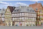 Kibri 38904 - Fachwerk-Eckhaus Miltenberg H0, Braun, Grau, Wei&szlig;