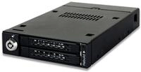 ICY DOCK RAID Wechselrahmen f&uuml;r 2X 2,5 Zoll SATA SSD/HDD in 1x 3,5 Zoll...