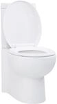 vidaXL Stand Toilette Ecke Bodenstehend Keramik Soft Close Sitz Sp&uuml;lkasten WC