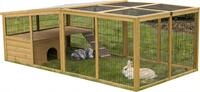 Kerbl Pet Freigehege mit Ausbruchsperre, Freigehege, Auslauf, 220x115x75cm,