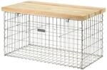 bellissa - Gabionen Sitzbank &ndash; Wetterfeste Outdoor Bank aus Douglasienholz &