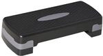 HOMCOM Aerobic Stepper 2-Stufig H&ouml;henverstellbar 10-15cm Schwarz+Grau