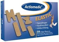 ACTIOMEDIC ELASTIC Pflasterset, hypoallergen, 50 Teilig | Speziell geformte,