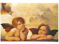 Fridolin Brillenputztuch Klimt-Der Kuss, Stoff, bunt, 18x12.5x1 cm