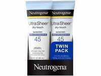 Neutrogena Ultra Sheer Twin Pack – Sonnenschutz LSF 45 in den USA, 2 Stück