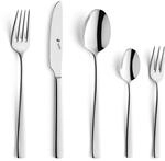 Paul Wirths PURE Besteck Set 6 Personen | 30-teilig | 18/10 Edelstahl Essbesteck