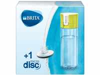 BRITA Wasserfilter-Flasche limone / Praktische Trinkflasche mit Wasserfilter für