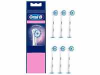Oral-B Sensitive Clean Aufsteckbürsten für elektrische Zahnbürste, 6 Stück,