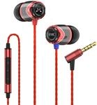 SoundMAGIC E10C Kabel-Ohrh&ouml;rer, mit Mikrofon, Hi-Fi, 3,5mm, Rot