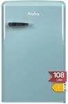 Amica KS 15612 T Retro K&uuml;hlschrank mit Gefrierfach / Ice Blue / 88cm (H) x...