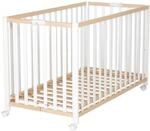roba Klappbett Fold Up 60 x 120 - Klappbares Babybett aus Holz - 2-fach