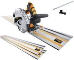 Woodster Tauchs&auml;ge Divar55 Handkreiss&auml;ge inkl. 2x 700mm F&uuml;hrungsschiene | 55mm