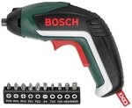 Bosch Akkuschrauber IXO (5. Generation, 10 Bits, USB Ladeger&auml;t, Dose, 3,6 Volt, 1,5