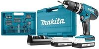 Makita HP457DWE10 Akku- Schlagbohrschrauber-Set inkl. 74tlg. Zubeh&ouml;r