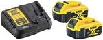 DeWalt Akku-Starter-Kit, mit Schnellladeger&auml;t und 2 XR Li-Ion 5.0Ah, 18V Akkus,