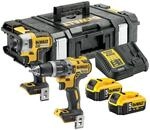 DEWALT B&uuml;rstenloses 18V XR Combo-Kit mit 2 x 5Ah Akkus, DCK266P2-QW