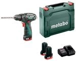 Metabo Akku-Schlagbohrschrauber PowerMaxx SB Basic (600385500) 12V 2x Li-Ion;