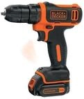 Black+Decker Li-Ion Ultra-Kompakt-Bohrer BDCDD12K / Kleiner Akkuschrauber mit