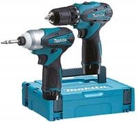 ENSEMBLE DE 2 MACHINES MAKITA 10,8 V LI-ION 1,3 AH (DF330D + TD090D) - LCT204J