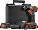Black+Decker Autosense Akku-Bohrschrauber (Akkubohrer mit...